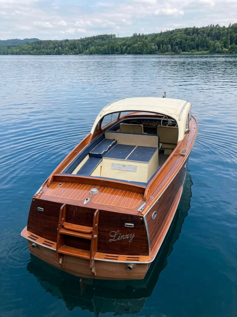 Open cockpit of the Swiss Craft seen from the stern